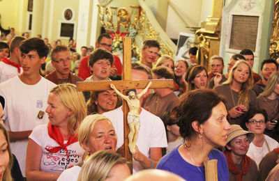 Pielgrzymi modlili sie na Mszy w Kłobucku