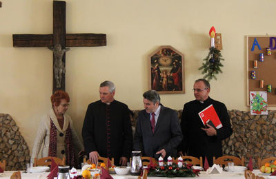 Wigilia dla osób ubogich w Caritas w Kaliszu