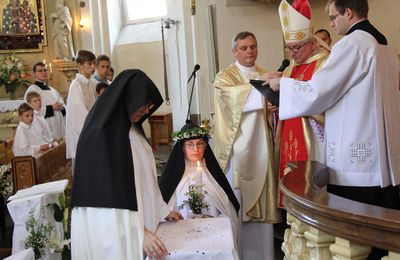 Śluby wieczyste u Mniszek Kamedułek w Złoczewie