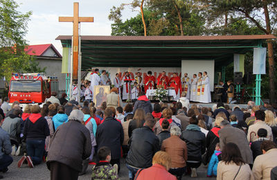 Koźminek powitał Krzyż ŚDM i Ikonę Matki Bożej 