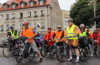 Grupa rowerowa jako ostatnia rozpoczęła pielgrzymowania