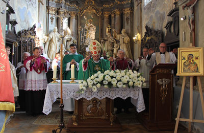 Poświęcenie dokonanych dzieł materialnych w Kościelnej Wsi