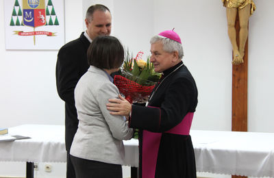 Katecheci i twórcy na opłatku w Seminarium