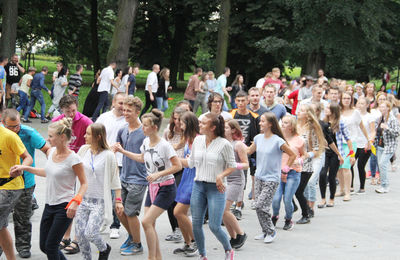 Spotkanie pielgrzymów pełne radości i tańca 