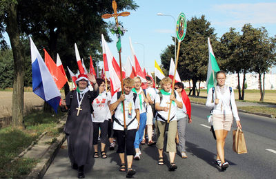Biało-zielona grupa rozpoczęła pielgrzymkę na Jasną Górę