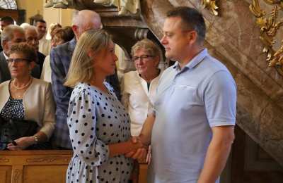 Złoci i srebrni jubilaci odnowili przyrzeczenia małżeńskie w Sanktuarium św. Józefa