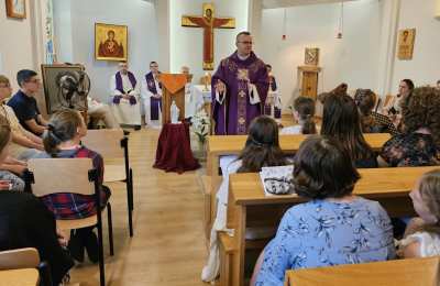 Bp Bryl modlił się z uczestnikami rekolekcji oazowych