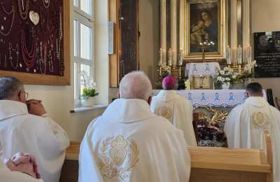 Bp Bryl modlił się z pasjonistami na zakończenie XX Kapituły Polskiej Prowincji Pasjonistów